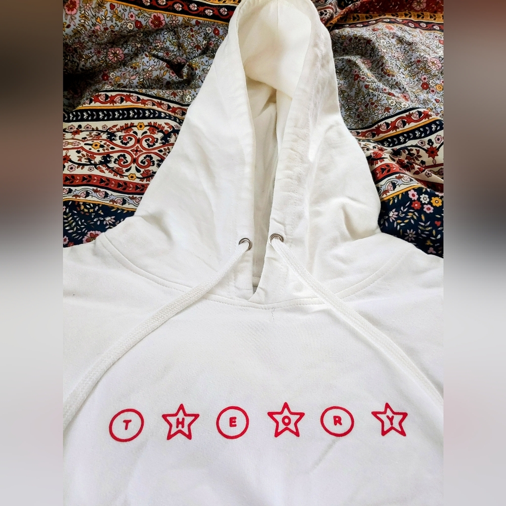 Theory Skate White Hoodie